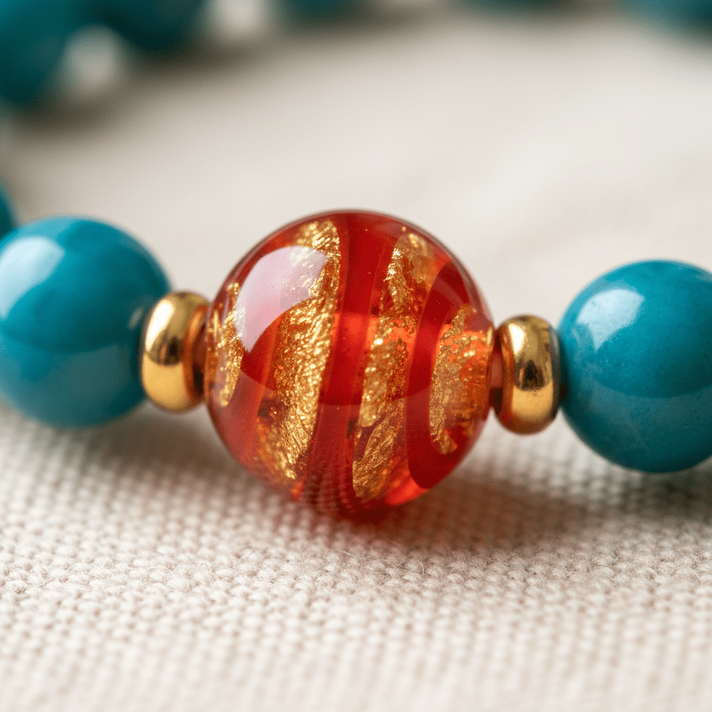 Blue Candy Agate Joy & Peace Bracelet — Tide Collection - Ocean Rielle Studio