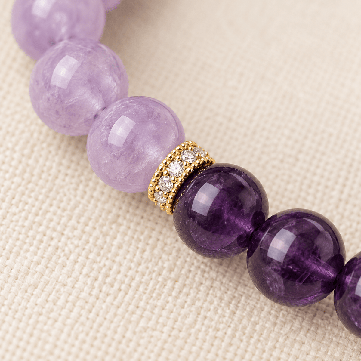 Dual-Tone Amethyst Twilight Bracelet - Ocean Rielle Studio