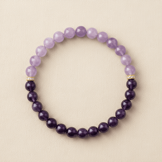 Dual-Tone Amethyst Twilight Bracelet — Twilight Collection - Ocean Rielle Studio
