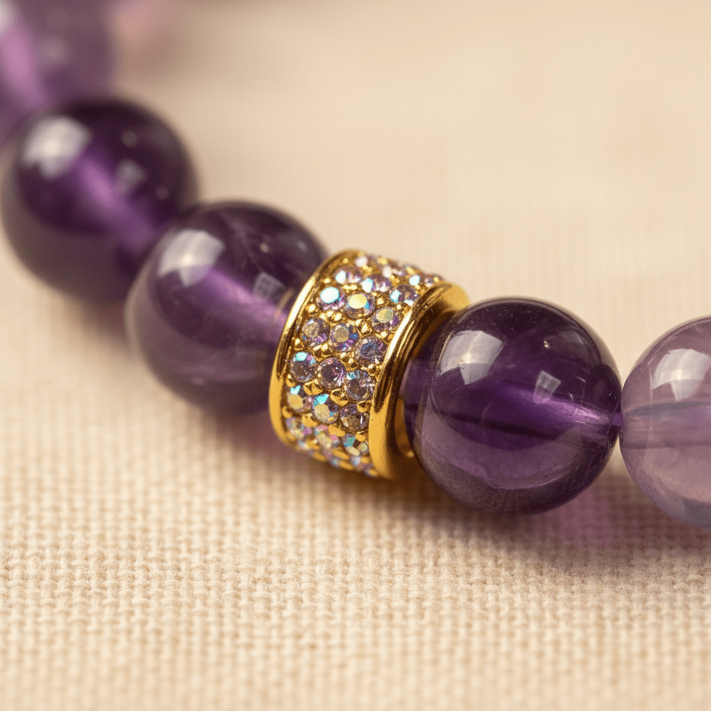 Dual-Tone Amethyst Twilight Bracelet — Twilight Collection - Ocean Rielle Studio