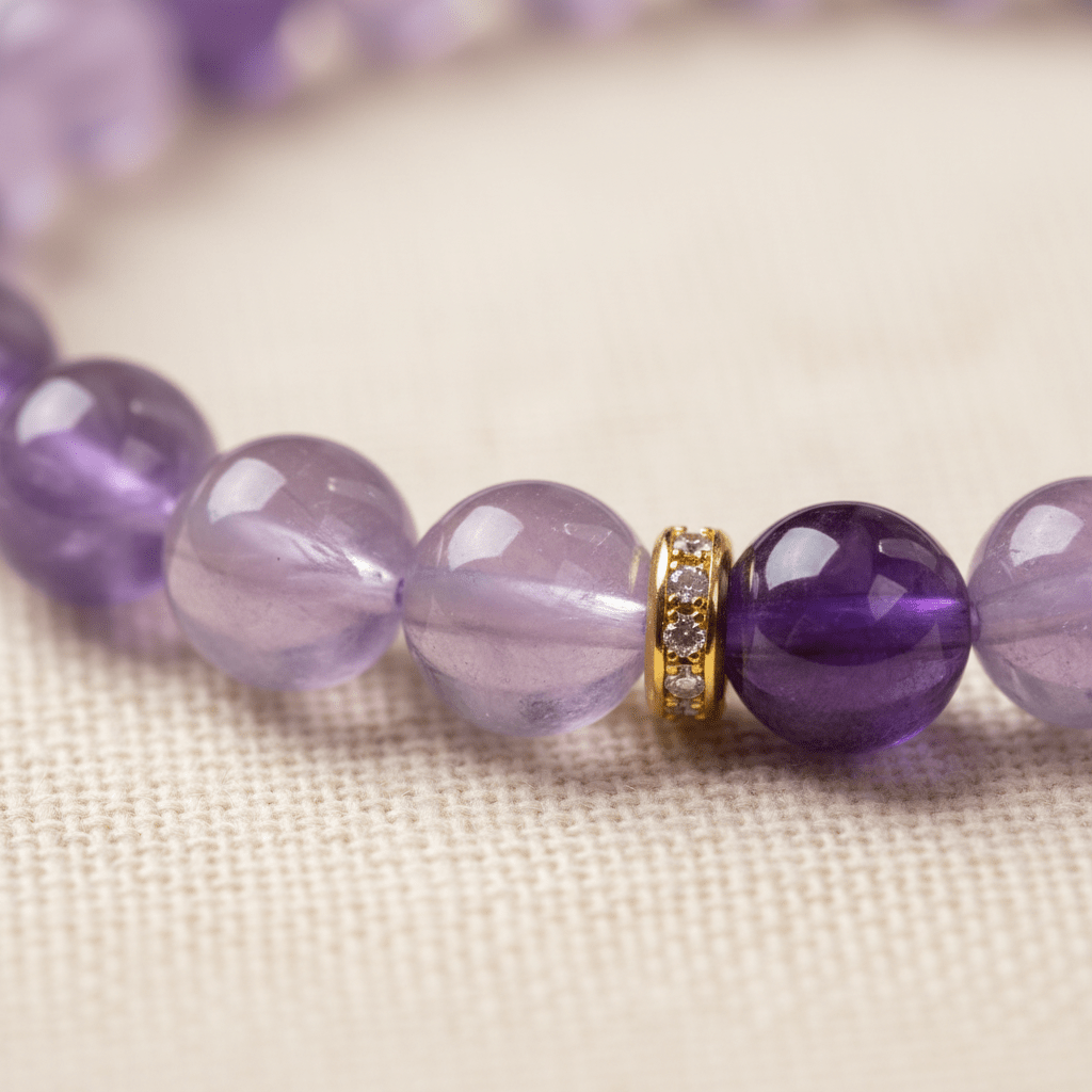 Dual-Tone Amethyst Twilight Bracelet — Twilight Collection - Ocean Rielle Studio