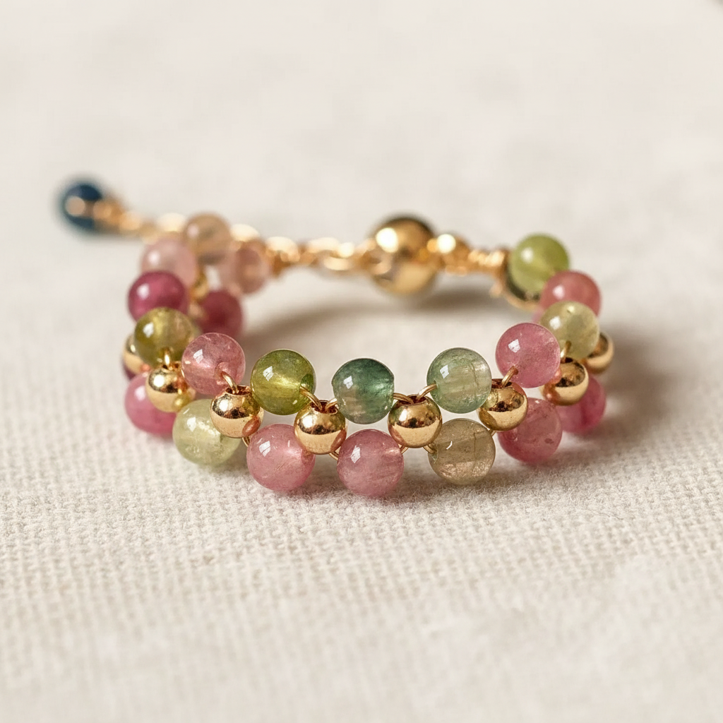 14K gold wire wrapping detail