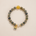 Blue Candy Agate Heart Sutra Bracelet — Main Image