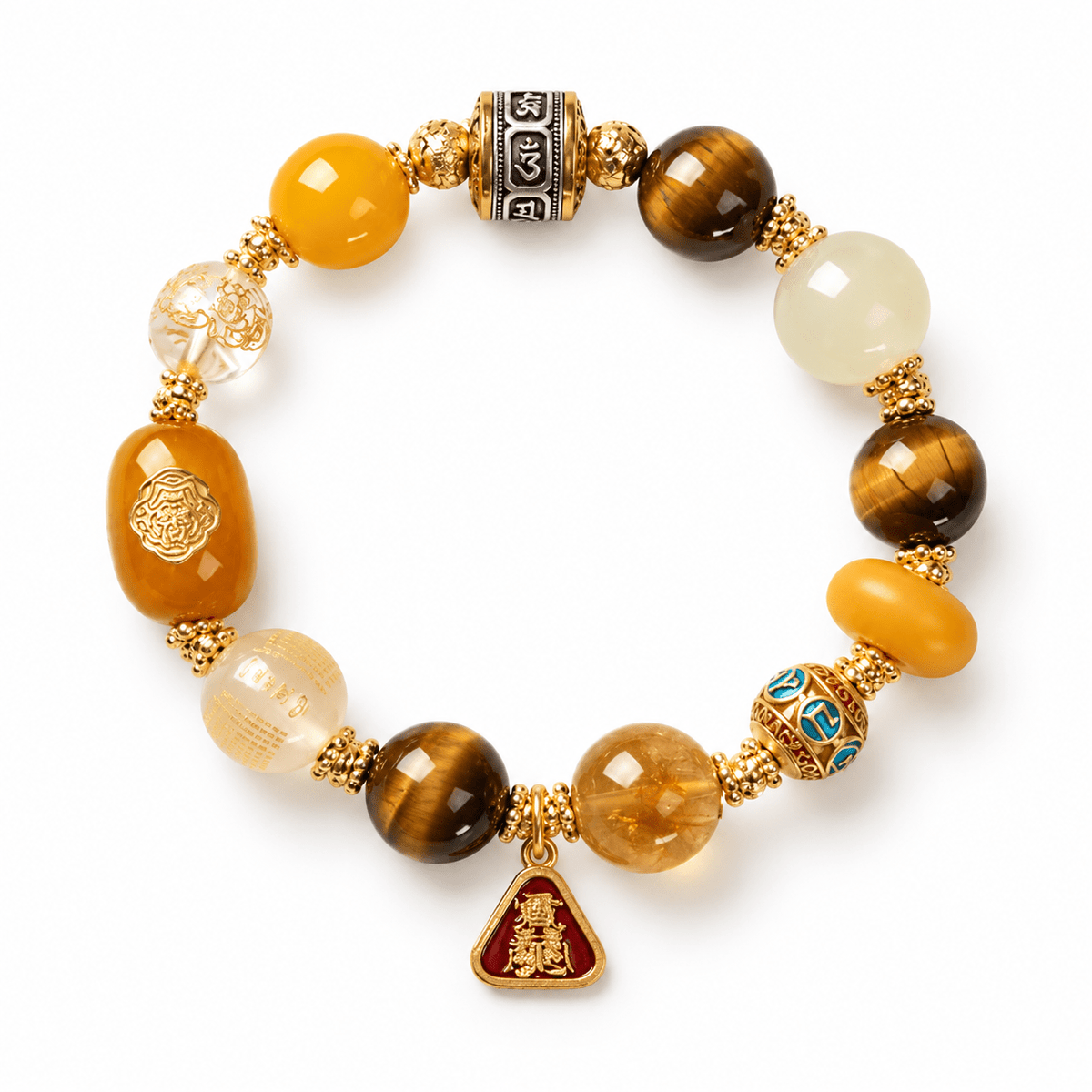 Tibetan Multi-Treasure Crystal Bracelet - Ocean Rielle Studio