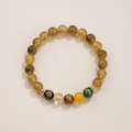 Yellow Candy Agate Five Gods of Wealth Bracelet — Terra Collection - Ocean Rielle Studio