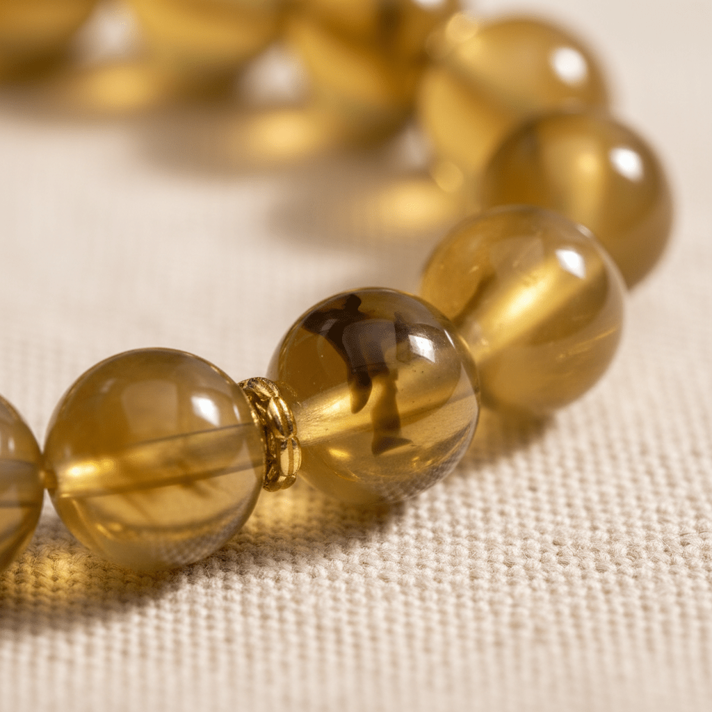 Yellow Candy Agate Five Gods of Wealth Bracelet — Terra Collection - Ocean Rielle Studio