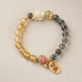 Yellow Candy Agate Lucky Lotus Wealth Bracelet — Terra Collection - Ocean Rielle Studio